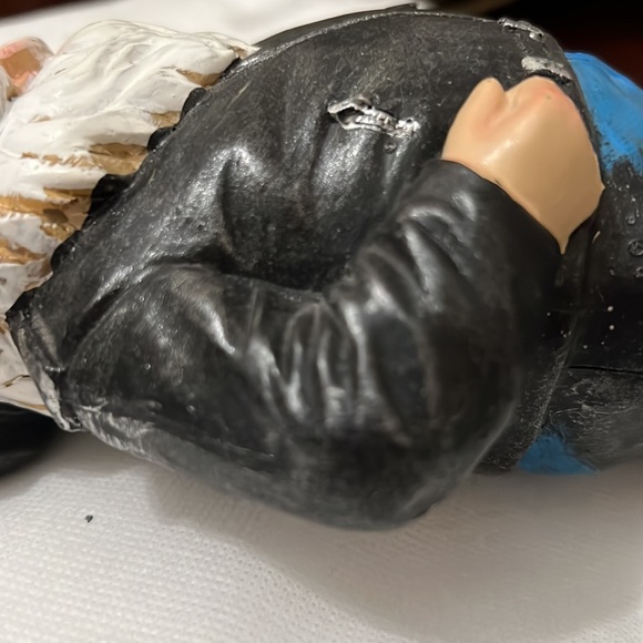 Vintage HARLEY DAVIDSON Biker Gnome  Motorcycle Leather Man Cave Decor - Picture 12 of 16